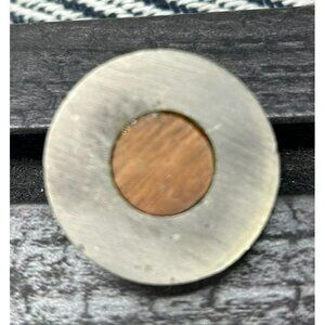 Round Metal & Wood Drawer Pull Handle Knob Replacement